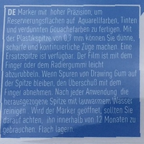 Drawing Gum Stift fein/Rubbelkrepp